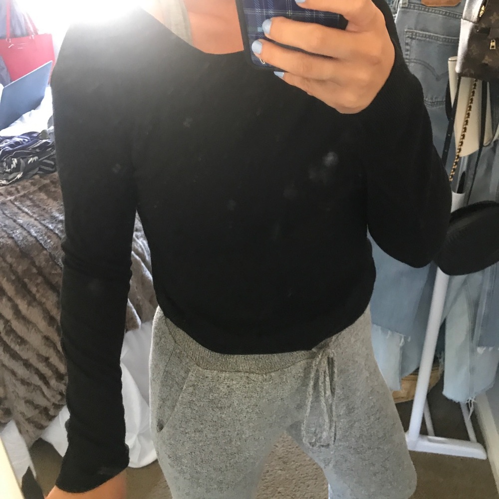 Long sleeve black sweater